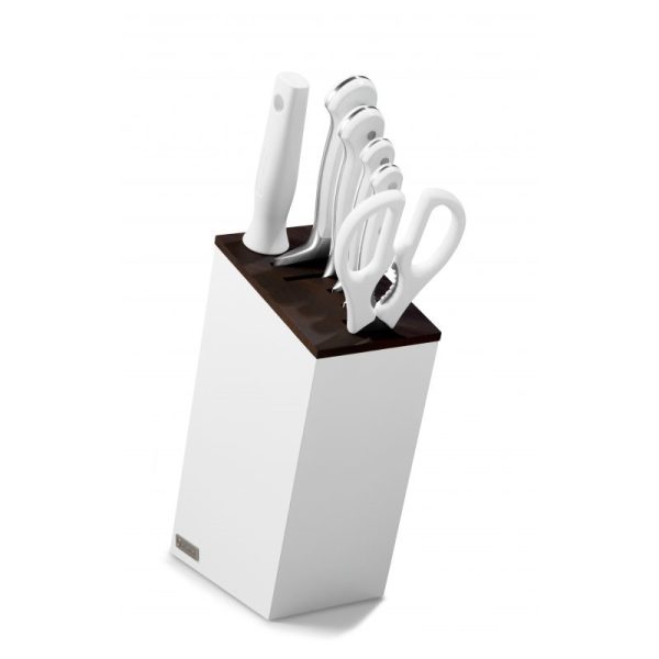 Blok s nožmi Classic White 6 ks
