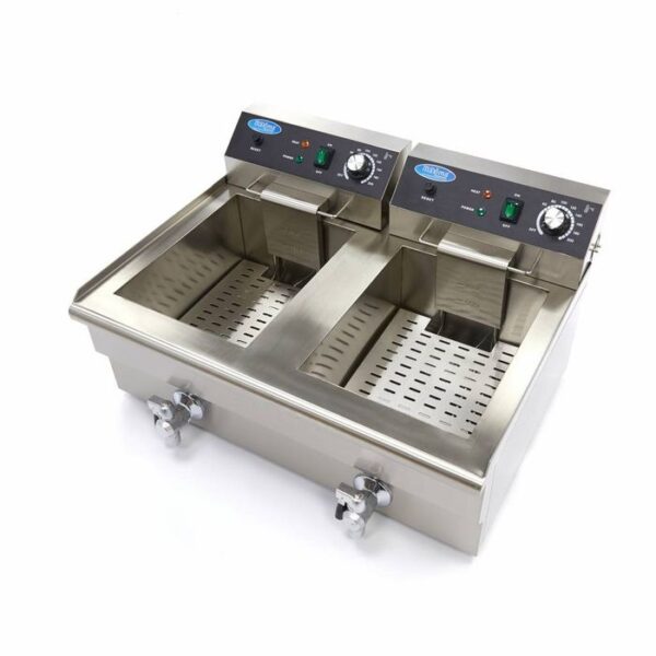 Fritéza Maxima 2x16L s výpustným ventilom - Image 3