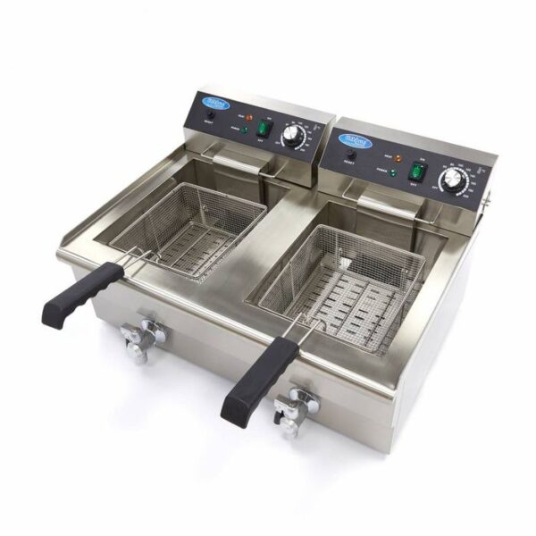 Fritéza Maxima 2x16L s výpustným ventilom - Image 4