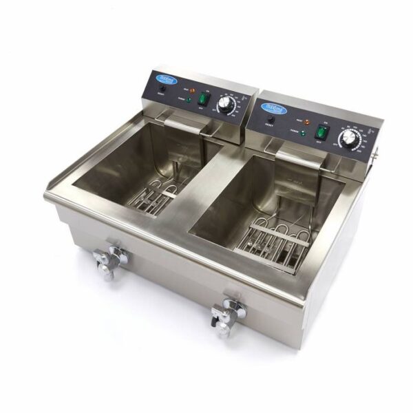Fritéza Maxima 2x16L s výpustným ventilom - Image 5
